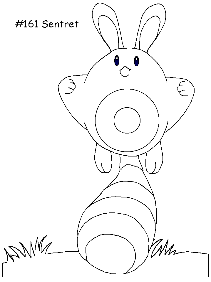 coloriage pokemon sentret